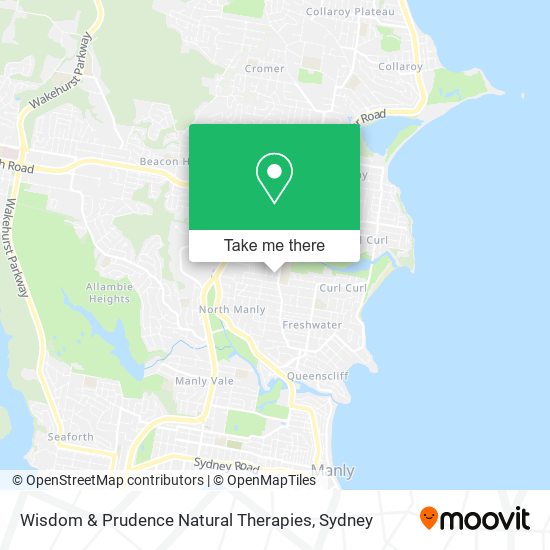 Wisdom & Prudence Natural Therapies map