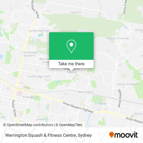 Werrington Squash & Fitness Centre map