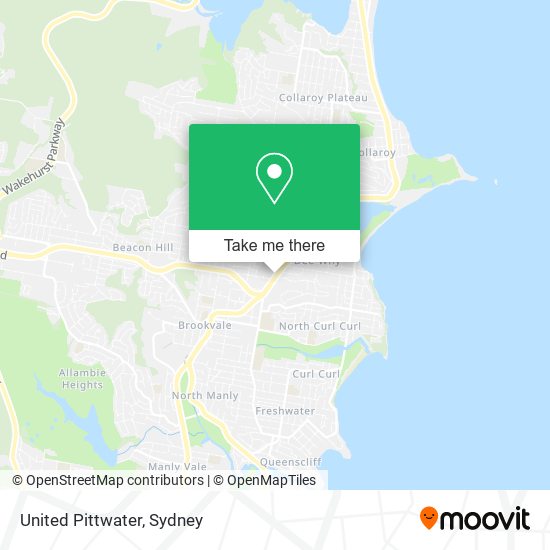 United Pittwater map