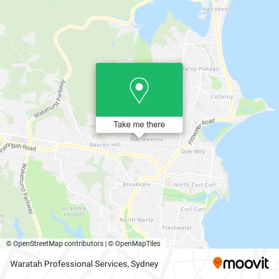 Waratah Professional Services map