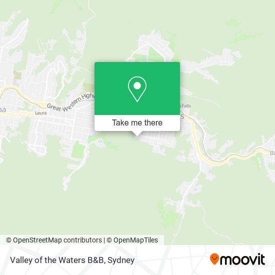 Mapa Valley of the Waters B&B