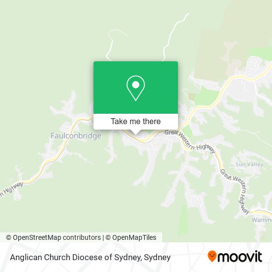 Mapa Anglican Church Diocese of Sydney