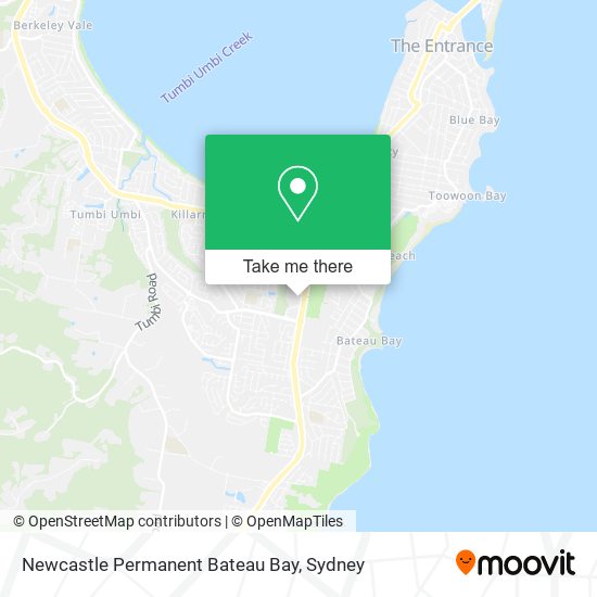 Newcastle Permanent Bateau Bay map