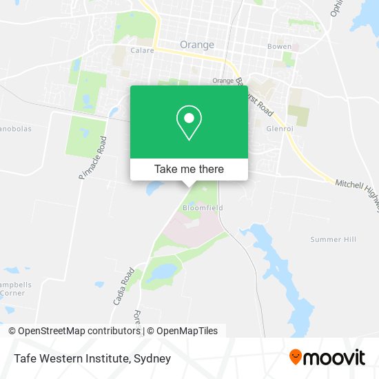 Tafe Western Institute map