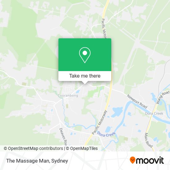 The Massage Man map