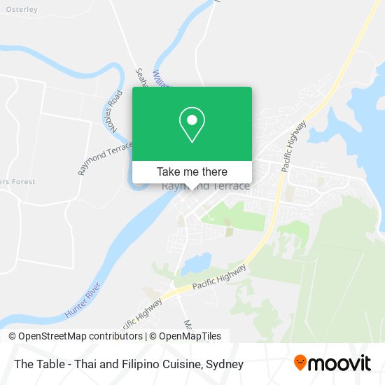 Mapa The Table - Thai and Filipino Cuisine