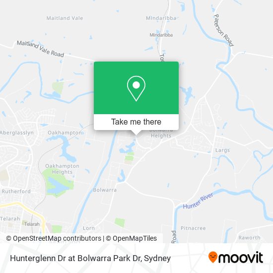 Hunterglenn Dr at Bolwarra Park Dr map