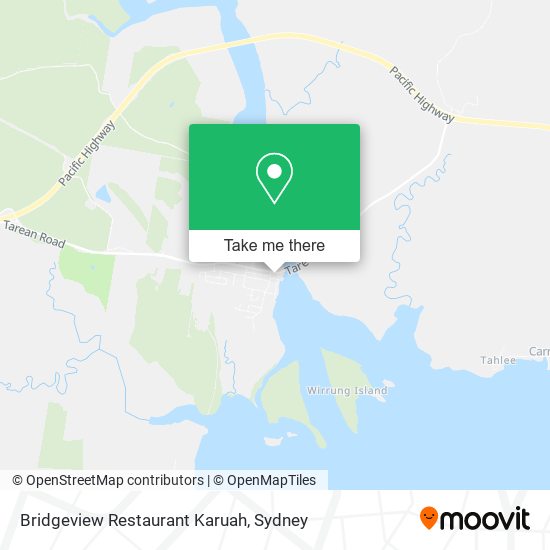 Mapa Bridgeview Restaurant Karuah