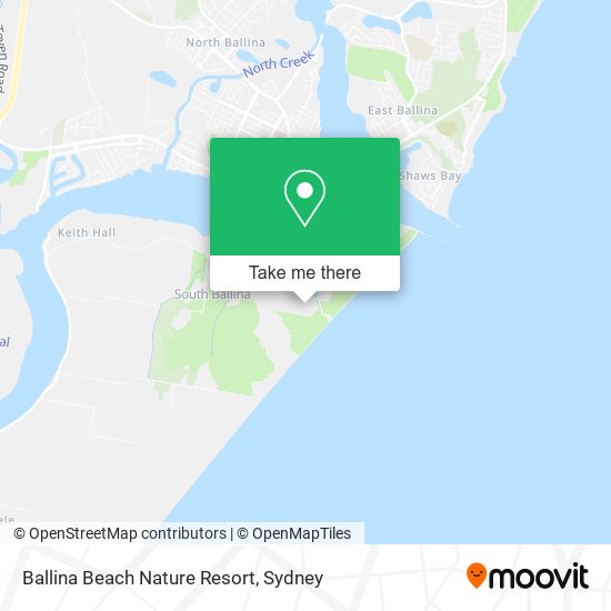Ballina Beach Nature Resort map