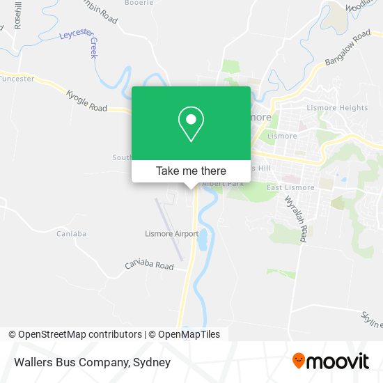 Wallers Bus Company map