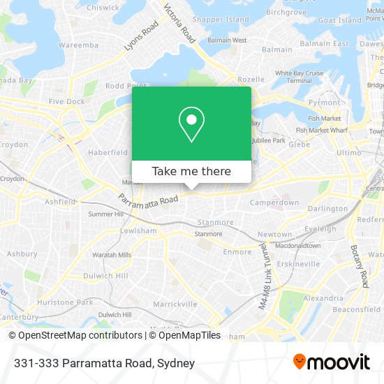 Mapa 331-333 Parramatta Road