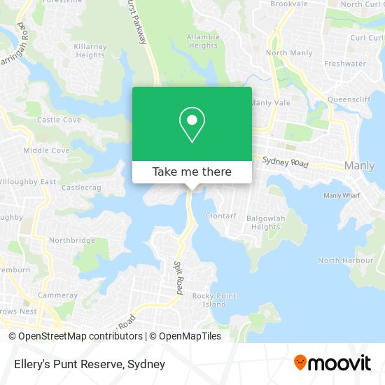 Mapa Ellery's Punt Reserve