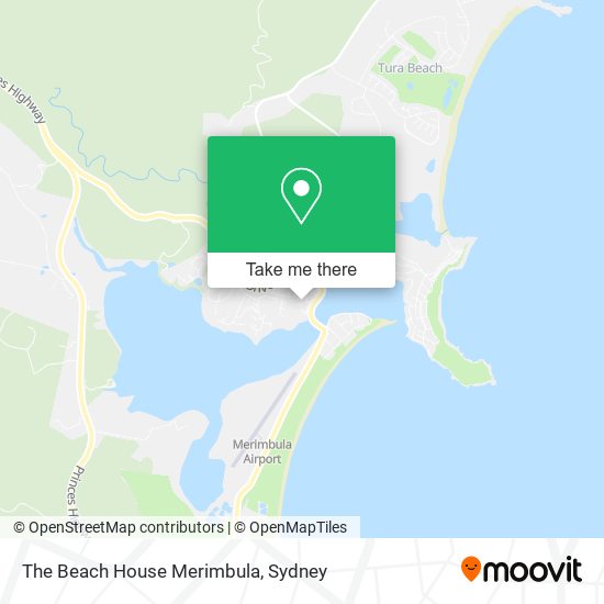 The Beach House Merimbula map