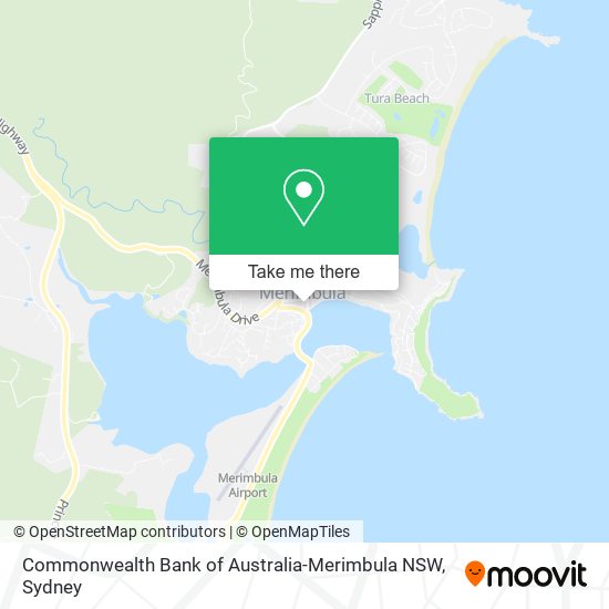 Commonwealth Bank of Australia-Merimbula NSW map