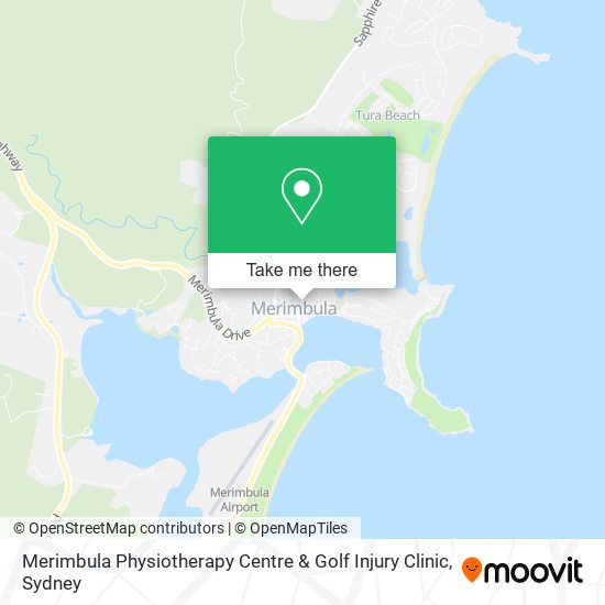 Mapa Merimbula Physiotherapy Centre & Golf Injury Clinic