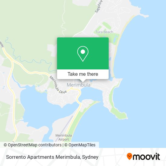 Mapa Sorrento Apartments Merimbula