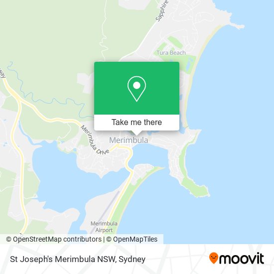 Mapa St Joseph's Merimbula NSW