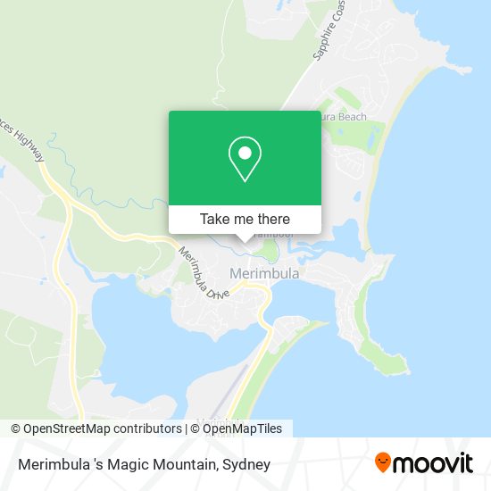 Mapa Merimbula 's Magic Mountain