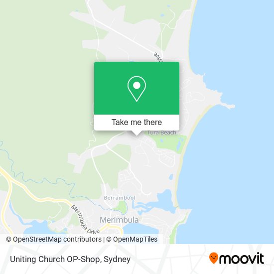 Uniting Church OP-Shop map
