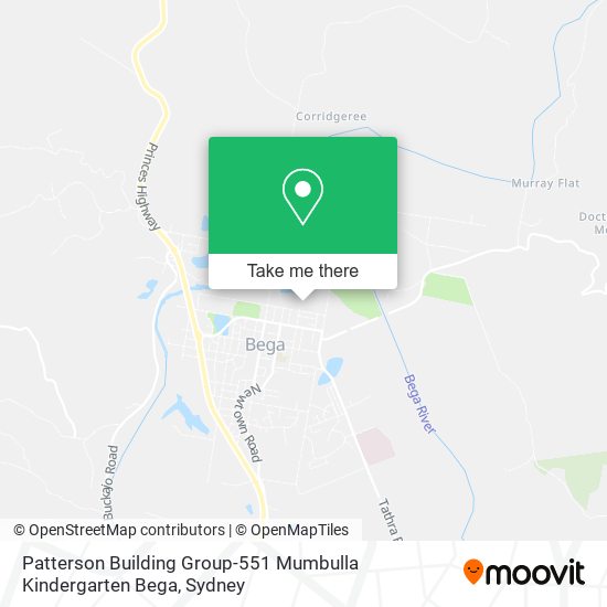 Patterson Building Group-551 Mumbulla Kindergarten Bega map