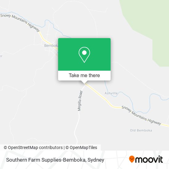 Mapa Southern Farm Supplies-Bemboka