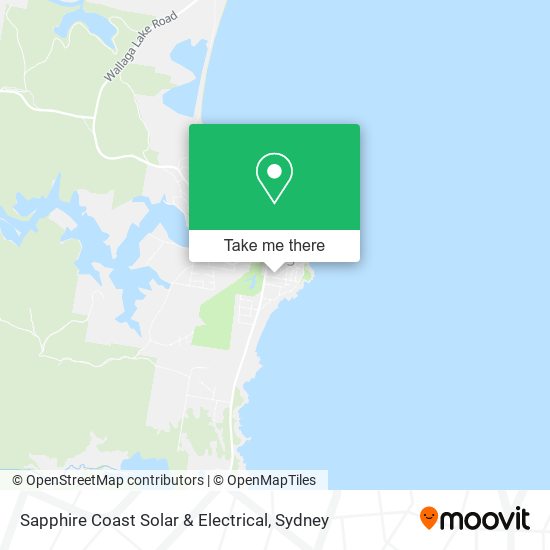 Sapphire Coast Solar & Electrical map