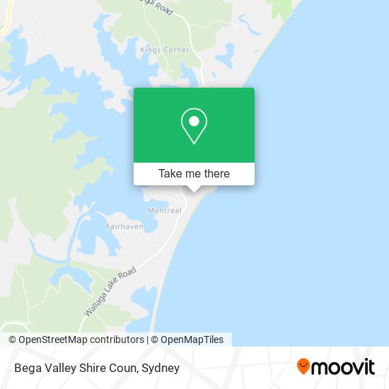 Bega Valley Shire Coun map