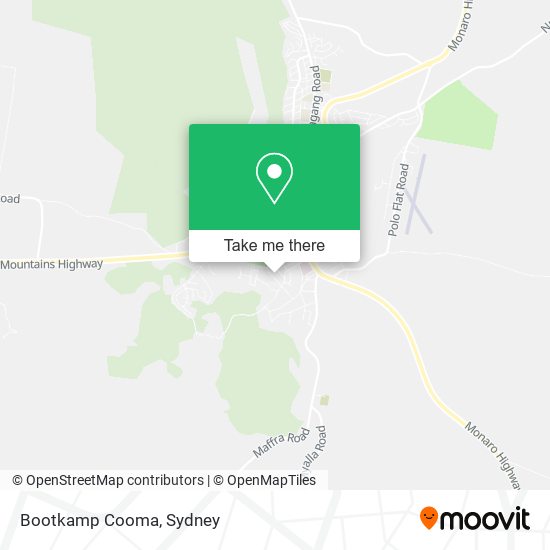 Mapa Bootkamp Cooma