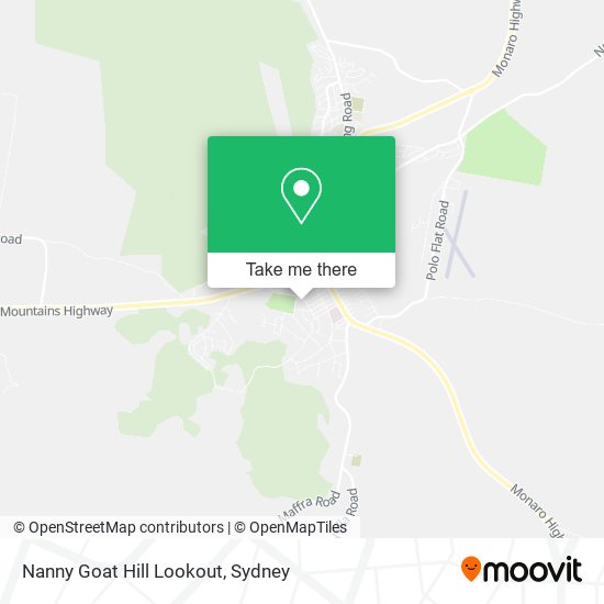 Nanny Goat Hill Lookout map