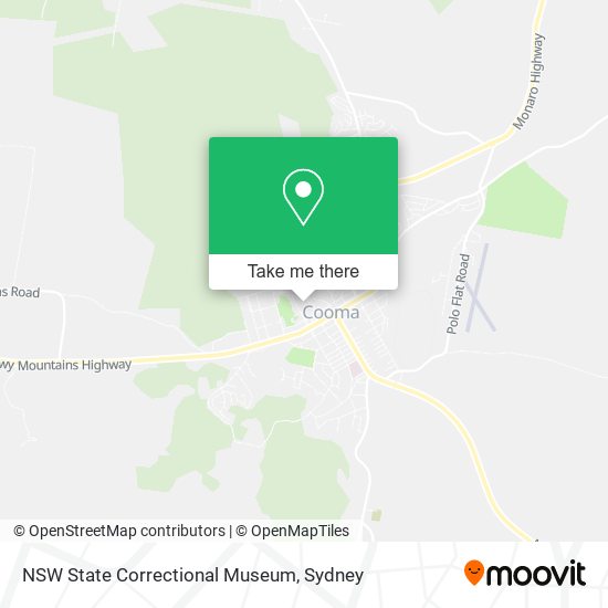 NSW State Correctional Museum map
