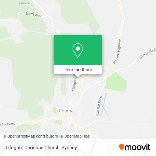 Mapa Lifegate Christian Church