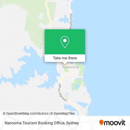 Mapa Narooma Tourism Booking Office