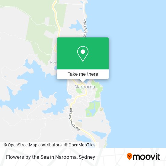 Flowers by the Sea in Narooma map