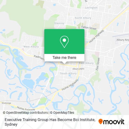 Executive Training Group Has Become Bci Institute map