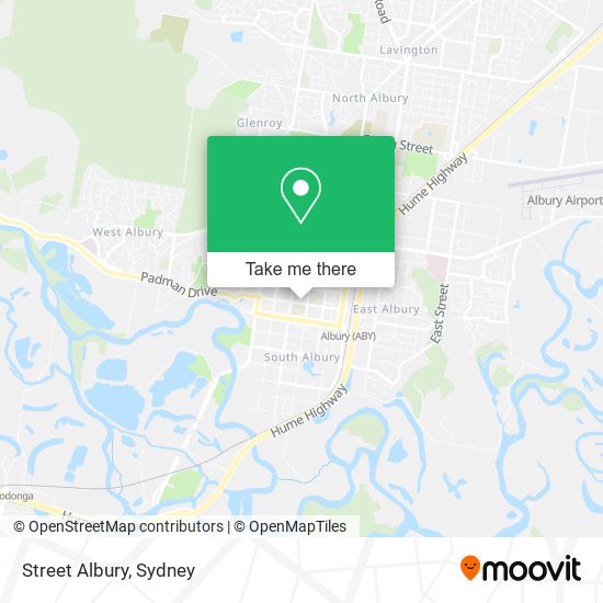 Street Albury map