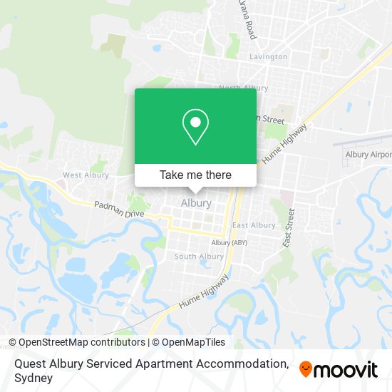 Quest Albury Serviced Apartment Accommodation map