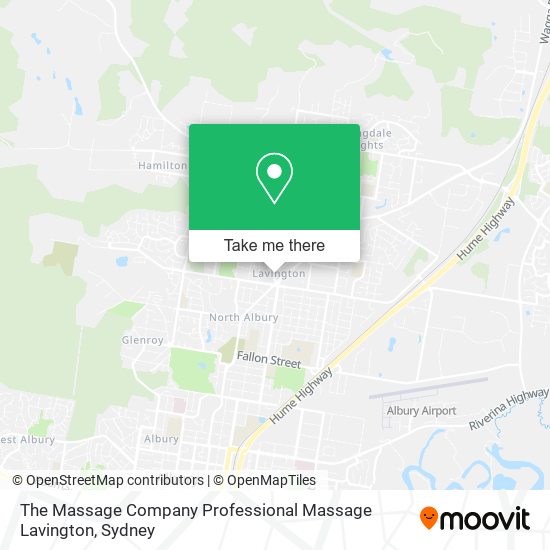 The Massage Company Professional Massage Lavington map