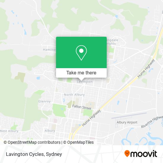 Lavington Cycles map