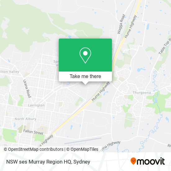 NSW ses Murray Region HQ map