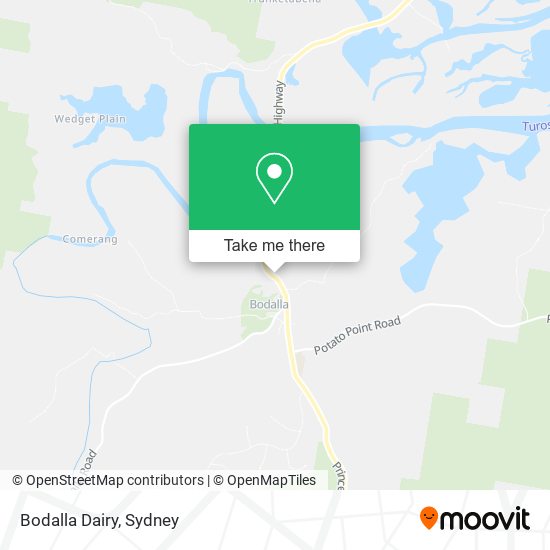 Bodalla Dairy map