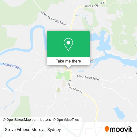 Mapa Strive Fitness Moruya