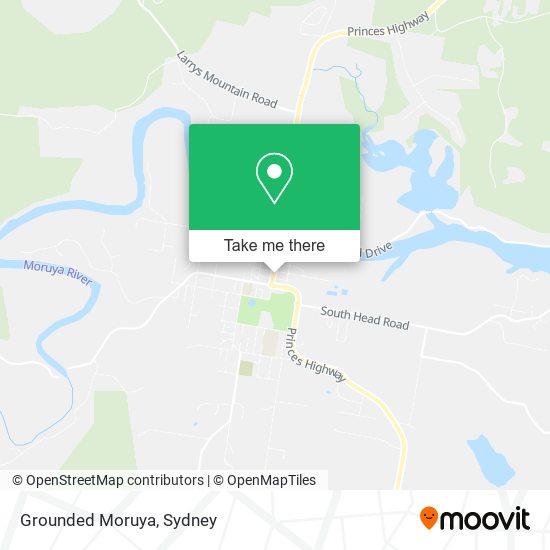 Mapa Grounded Moruya