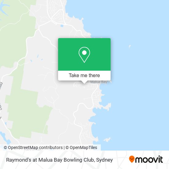 Raymond's at Malua Bay Bowling Club map