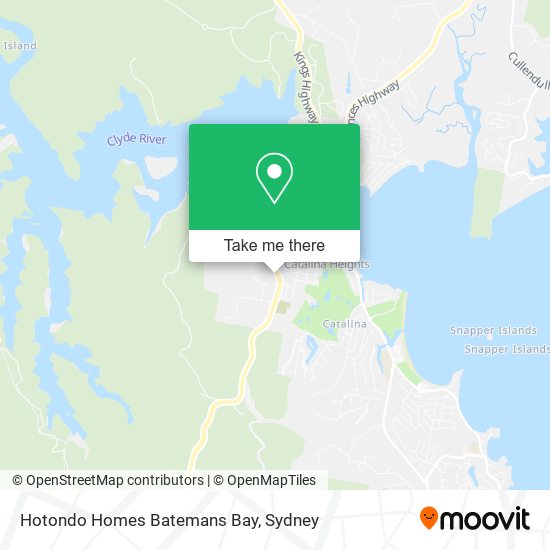 Hotondo Homes Batemans Bay map