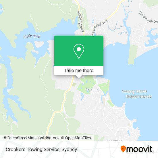 Mapa Croakers Towing Service