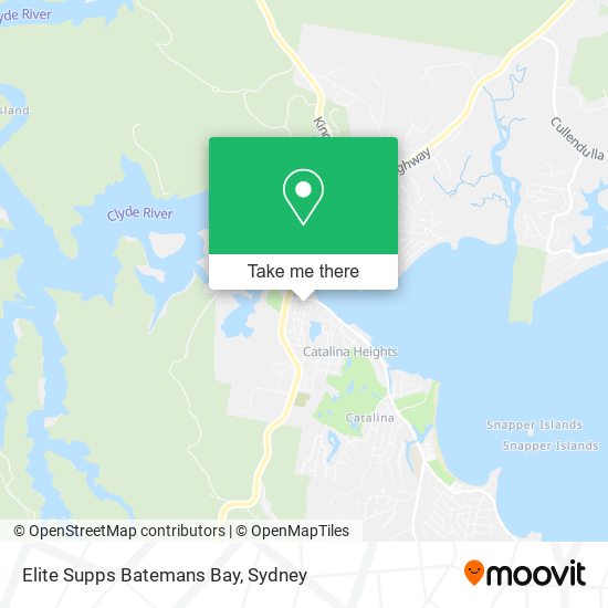 Elite Supps Batemans Bay map