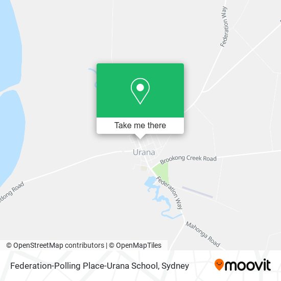 Mapa Federation-Polling Place-Urana School