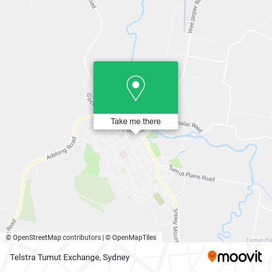 Mapa Telstra Tumut Exchange