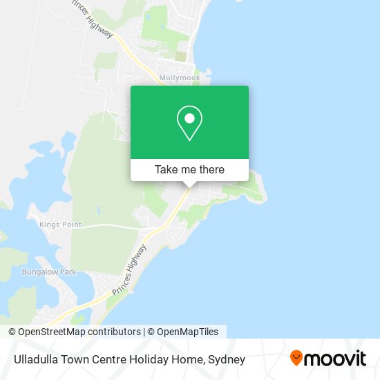 Ulladulla Town Centre Holiday Home map