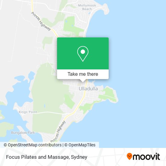 Mapa Focus Pilates and Massage